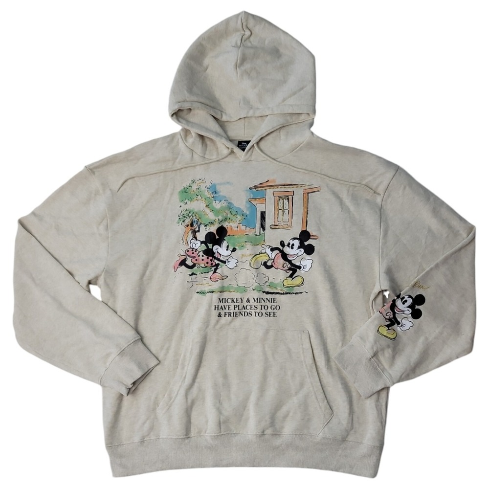NWT Women's Character Kangaroo Drawstring Hoodie Tan Heather XL